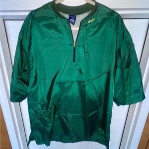 Mizuno Mens Green Baseball Short Sleeve Wind Shirt - Size 44-46 XL